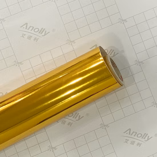 Металлизированная виниловая пленка для домашних животных, блестящая виниловая пленка золотого и серебряного цвета